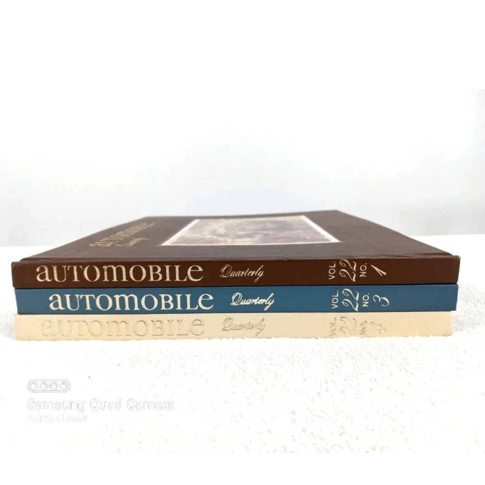 Automobile Quarterly Vol 22 Number 1,3 & 4 Hardcover Car book 1984
